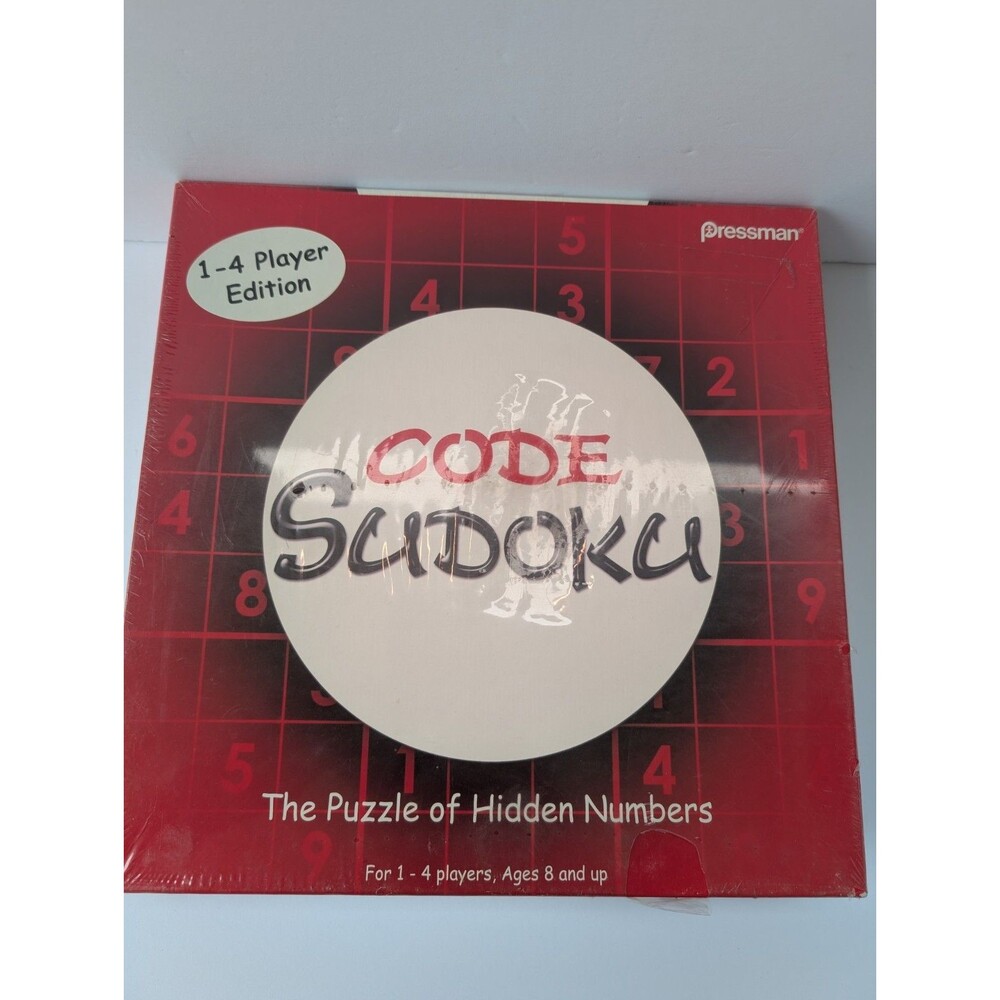 Code Sudoku Board Game by Pressman 2006 New 1-4 Players Puzzle